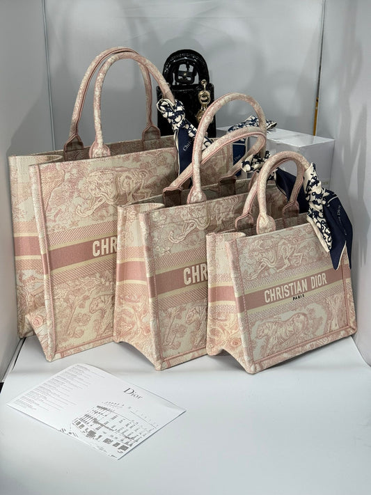 Printed Pink Logo Bag Medium